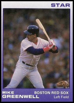 1988 Star Mike Greenwell Purple 03 Mike Greenwell (Major League Stats)